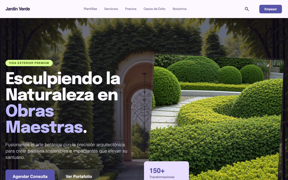 Sitio web para jardineros en CABA