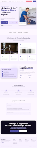 Ejemplo de sitio web para plomeros